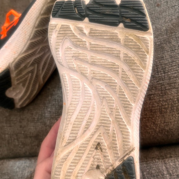 Under Armour Gray and Orange Sneakers with Breathable Mesh - Picture 4 of 5